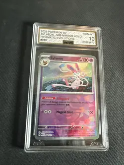 Pokemon Sylveon Master Ball Mirror 040/131 Sv: Prismatic Evolutions Holo AGS 10 - Image 1