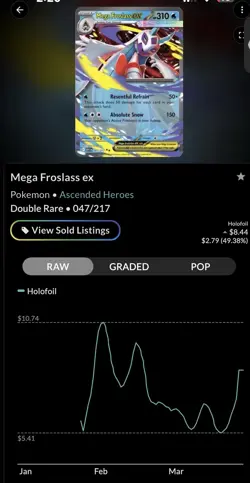 Pokemon TCG Mega Froslass EX 047/217 ASCn Double Rare English 310 HP - Image 3