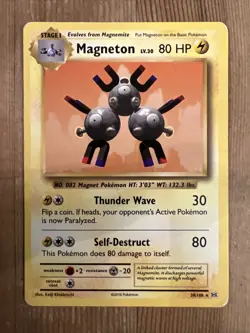 Pokemon TCG Magneton XY Evolutions 38/108 Non Holo Rare DMG - Image 1