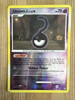 Unown U - 82/146 - Pokemon Legends Awakened Reverse Holo Rare DMG - Image 1