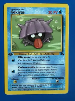 1st First Edition Shelder 54/62 Pokemon Card 1999 Fossil Set WOTC - Image 3