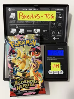(HEAVY)🔥 22.52g Pokemon TCG Ascended Heroes Booster Pack Factory Sealed✅ - Image 1