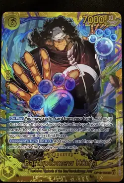 Bartholomew Kuma SEC OP12-119 Legacy of the Master One Piece Card Game English - Image 1
