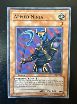 Armed Ninja #SDP-018 1st Edition Yugioh Card - Image 1