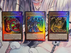 Yugioh Asian English Armityle, Hamon, Raviel, Uria Ultimate rare CR03-AE001,2,3 - Image 3