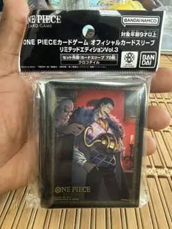 ONE PIECE Card Game Official Sleeves Crocodile Limited Edition Vol.3 70pcs NEW - Image 1