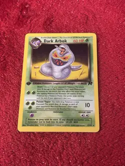 1st Edition Dark Arbok 19/82 Team Rocket Non Holo Pokemon Card nm- - Image 5