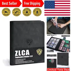 Toploader Card Binder, 9-Pocket Trading Card Album Holder fits for 3 x 4'' To... - Image 1