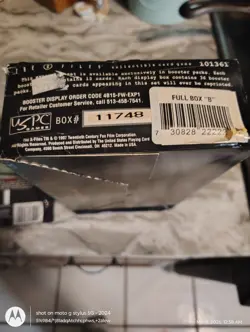 The X FILES Collectible Card Game 101361 booster - Image 2