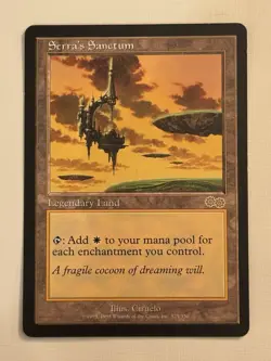 Serra's Sanctum Urza's Saga Regular Card, Lightly Played - Image 1