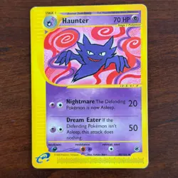 Haunter 80/165 Uncommon Expedition Pokemon Card DMG - Image 1