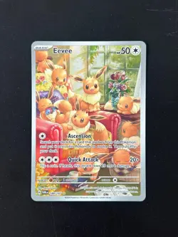 Eevee 188/167 SV Twilight Masquerade Illustration Rare IR Holo Pokemon Card AA2 - Image 1