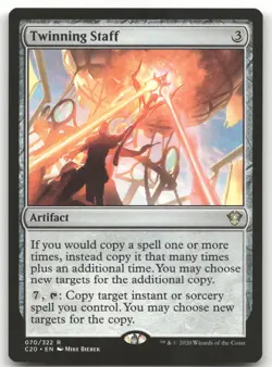 Twinning Staff #70 (NM) Commander 2020 C20 Magic MTG - Image 1