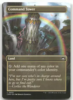 Command Tower (Borderless) #659 (NM) Commander Masters CMM Magic MTG - Image 1