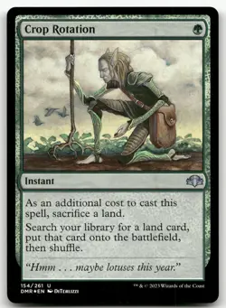 Crop Rotation #154 (Foil) (NM) Dominaria Remastered DMR Magic MTG - Image 1