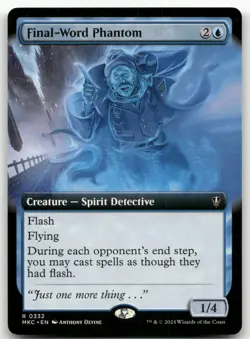 Final-Word Phantom (Extended Art) #332 (NM) Murders Karlov Manor MKC Magic MTG - Image 1