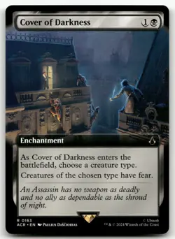 Cover of Darkness (Extended Art) #163 (NM) Assassin's Creed ACR Magic MTG - Image 1
