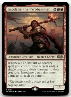 Imodane, the Pyrohammer #137 (Foil) (NM) Wilds of Eldraine WOE Magic MTG - Image 1
