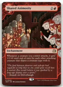 Shared Animosity #49 (NM) Wilds of Eldraine WOT Magic MTG - Image 1