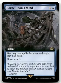 Borne Upon a Wind (Extended Art) #350 (NM) Lord of the Rings LTR Magic MTG - Image 1