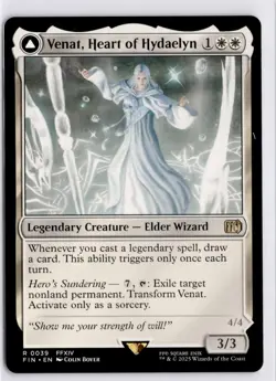 MTG Venat, Heart of Hydaelyn (39) Non-Foil Base R Final Fantasy NM - Image 1