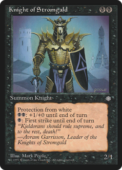 Knight of Stromgald (MP) Ice Age ICE Magic MTG - Image 1