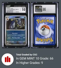 CGC 10 Umbreon (Master Ball Pattern) 059/131 Prismatic Evolutions Holo Pokemon - Image 1