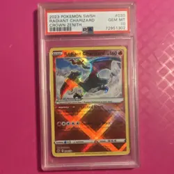 Pokemon TCG Radiant Charizard Holo 020/159 Crown Zenith 2023 PSA 10 - Image 1