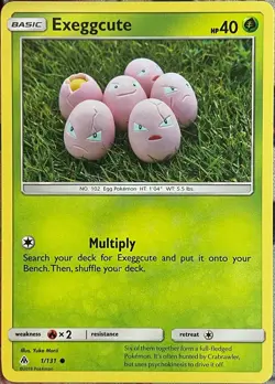 Exeggcute - 1/131 - Forbidden Light Pokemon 2018 - Image 1