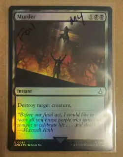 MTG Assassin's Creed *FOIL* U Murder #0092 NM - Image 1