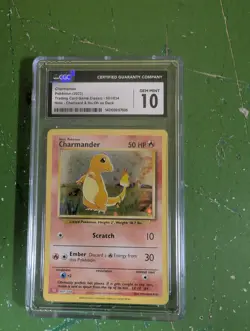 Pokemon Charmander 001/034 Charizard & Ho-oh ex Deck CGC 10 Gem Mint Pokemon Eng - Image 1