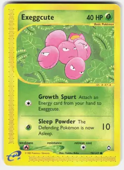 POKEMON EXEGGCUTE 76 AQUAPOLIS LP - Image 1