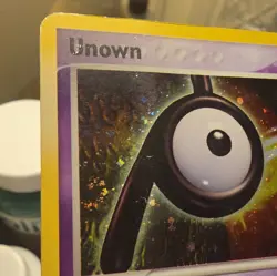 SWIRL!!! 2005 Pokemon EX Unseen Forces Holo Unown #P/28 - Image 2