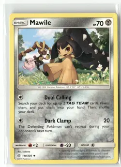 Mawile 140/236 Cosmic Eclipse Pokemon TCG NM - Image 1