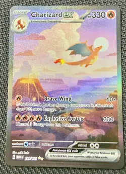 Charizard ex 199/165 Sv: Scarlet & Violet 151 Holo Near Mint To Mint - Image 1