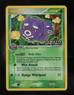 Weezing 33/113 2005 EX Delta Species Stamped Reverse Holo Rare NM Pokemon - Image 1