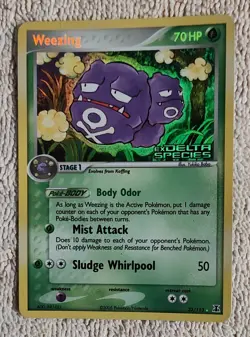 Weezing 33/113 2005 EX Delta Species Stamped Reverse Holo Rare NM Pokemon - Image 4