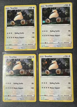 Pokemon Snorlax Sword & Shield 140/202 Holo Promo Cosmos Holo Rare Promo (x4) p4 - Image 1