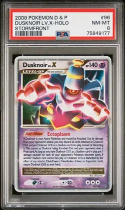 Pokemon Dusknoir Lv.X Stormfront Holo Ultra Rare 96/100 PSA 8 - Image 1