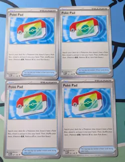 Lot of 4 - Pokepad 081/088 - Pokemon Trainer Poke Pad Perfect Order NM, Unplayed - Image 1