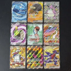 Pokemon TCG | Mixed Sets English Full Art Secret Rare X9 Card Bundle (3) - Image 1