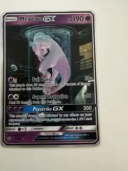 Mewtwo GX 78/73 Shiny Holo Secret Rare Shining Legends Full Art Pokemon Card - Image 1
