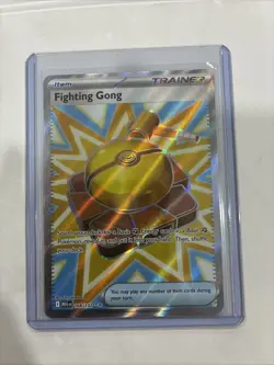 Pokemon Card Trainer Item Fighting Gong Full Art Ultra Rare 168/132 - NM - Image 1