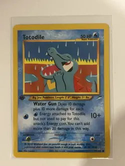 Totodile 1st Edition Neo Destiny Card 085/105 Pokemon TCG NM - Image 1