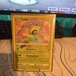 Pokemon Celebi Amazing Rare Holo 009/185 Vivid Voltage Basic 60 HP Card - Image 1