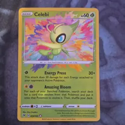 Pokemon Celebi 009/185 Sword & Shield Basic Regular 60 HP 30 Attack English Card - Image 1