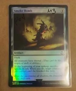 MTG Assassin's Creed *FOIL* U Smoke Bomb #0075 NM - Image 1