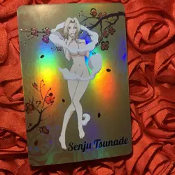 Tsunade NARUTO Golden Anime Goddess ACG Waifu Holo Girl Card - Image 1