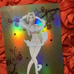 Tsunade NARUTO Golden Anime Goddess ACG Waifu Holo Girl Card - Image 2