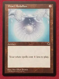 Magic The Gathering TEMPEST PEARL MEDALLION artifact card MTG - Image 1